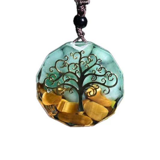 Tree of Life Orgonite Necklace - Energy Protection