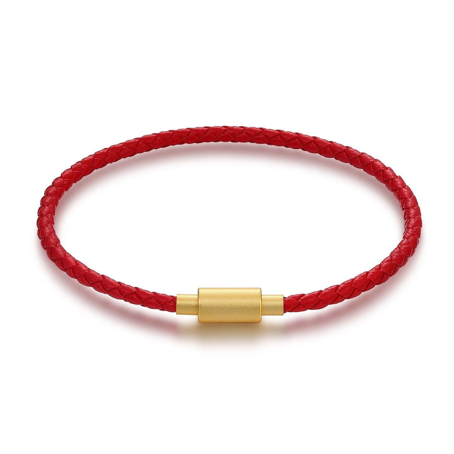 BuddhaChakra Gold Snap Red String Love and Luck Bracelet