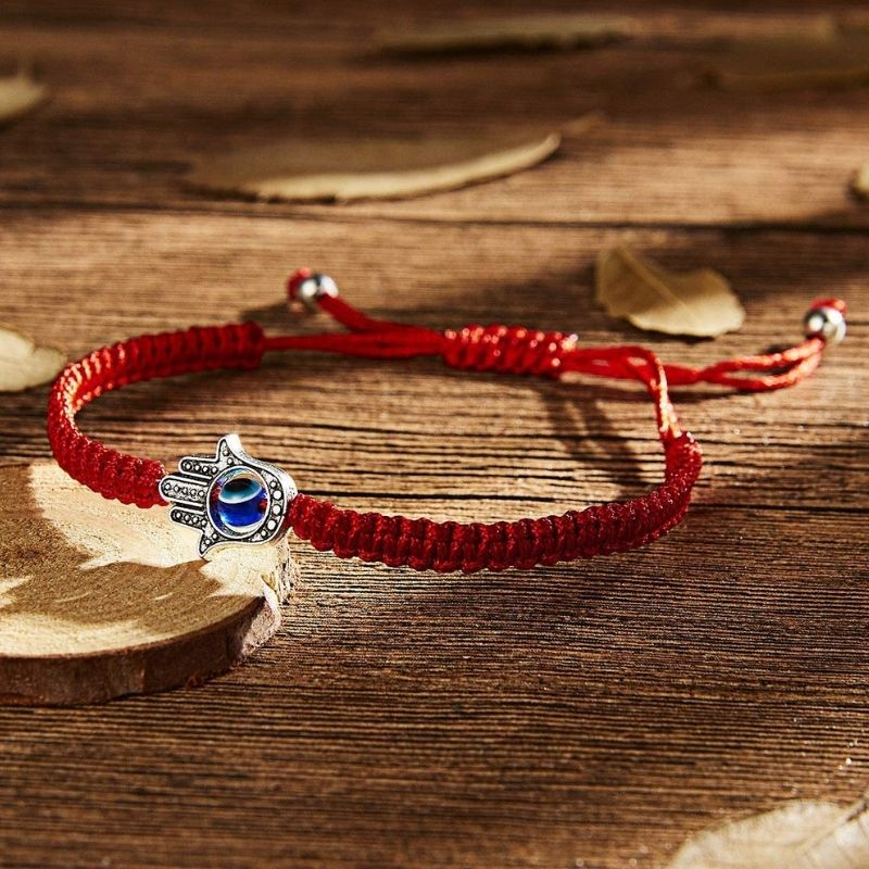 Hamsa Hand Red String Bracelet - Evil Eye Protection