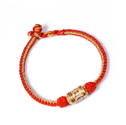BuddhaChakra Tibetan Mantra Bracelet - Luck & Protection