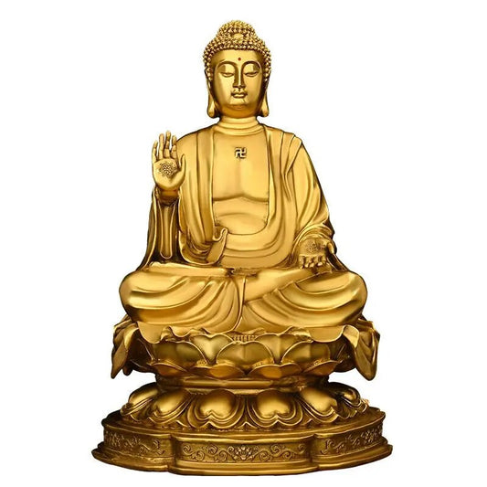 Pure Copper Feng Shui Shakyamuni Buddha Statue