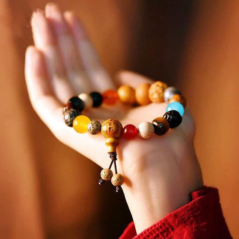 Attract Protection Eighteen-Seed Bodhi Bead Bracelet