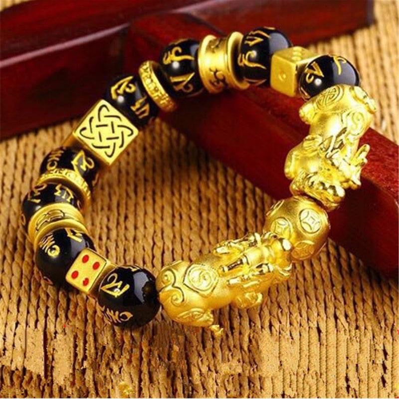 Gold-Plated Double Pixiu Bracelet 4