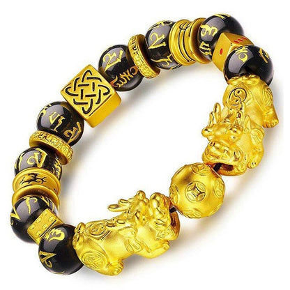 Gold-Plated Double Pixiu Bracelet 3