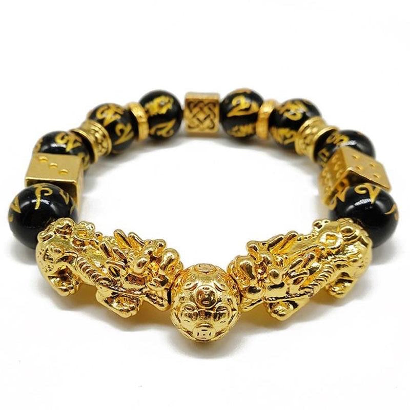 Gold-Plated Double Pixiu Bracelet 2