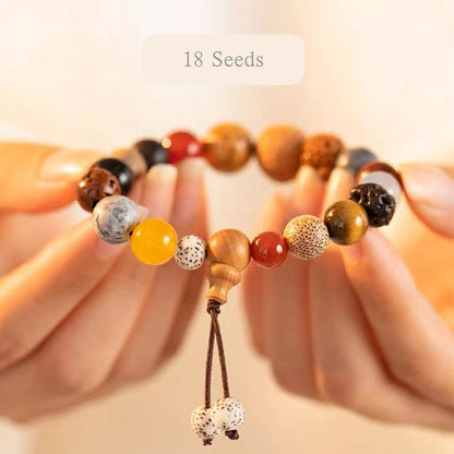 Attract Protection Eighteen-Seed Bodhi Bead Bracelet