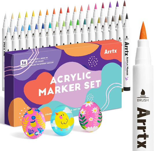 Arrtx 36 Colors Acrylic Marker