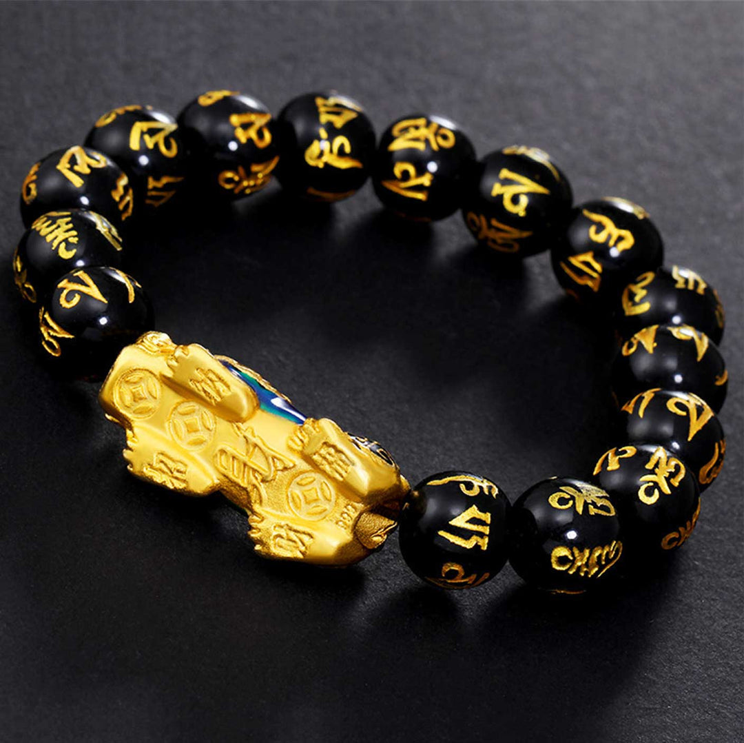 Color-Changing Pixiu Obsidian Bracelets 5