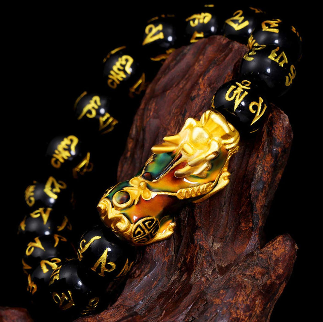 Color-Changing Pixiu Obsidian Bracelets 3