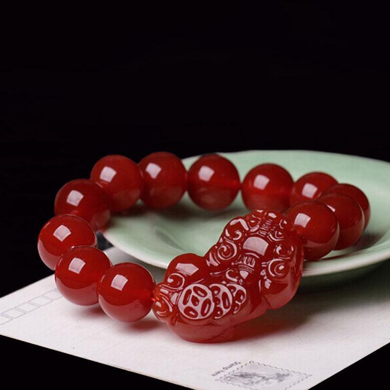 Red Agate Pixiu Bracelet