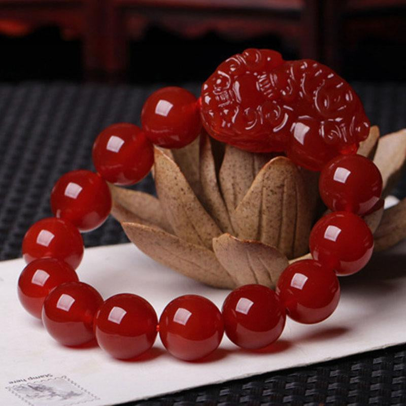 Red Agate Pixiu Bracelet 2