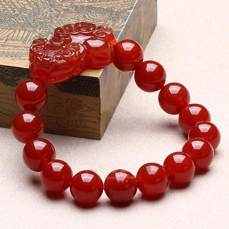 Red Agate Pixiu Bracelet 3