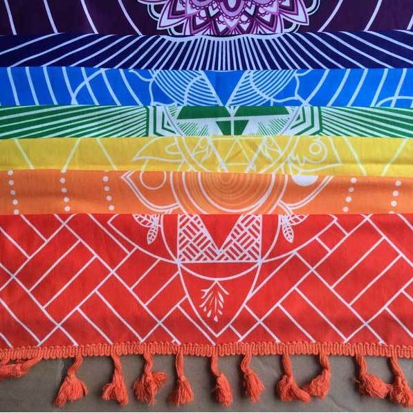 7 Chakra Yoga Mat detail