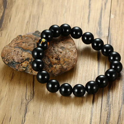 Grounding Agate and Lava Stone Bracelet Set