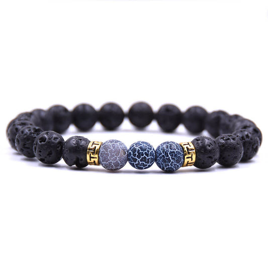 BuddhaChakra Grounding Lava Stone Bracelet - Calming & Grounding