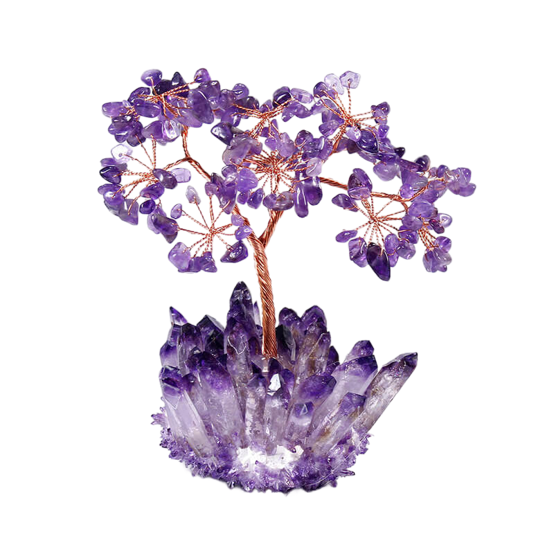 Feng Shui Amethyst Crystal Tree - Crystal Tree of Life Home Decor