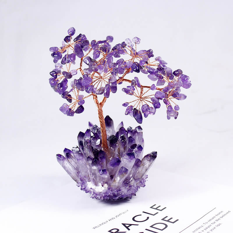 Feng Shui Amethyst Crystal Tree - Crystal Tree of Life Home Decor