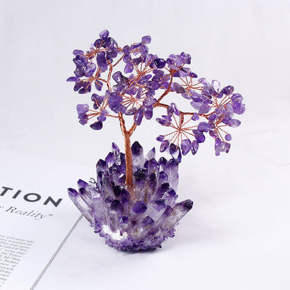 Feng Shui Amethyst Crystal Tree - Crystal Tree of Life Home Decor