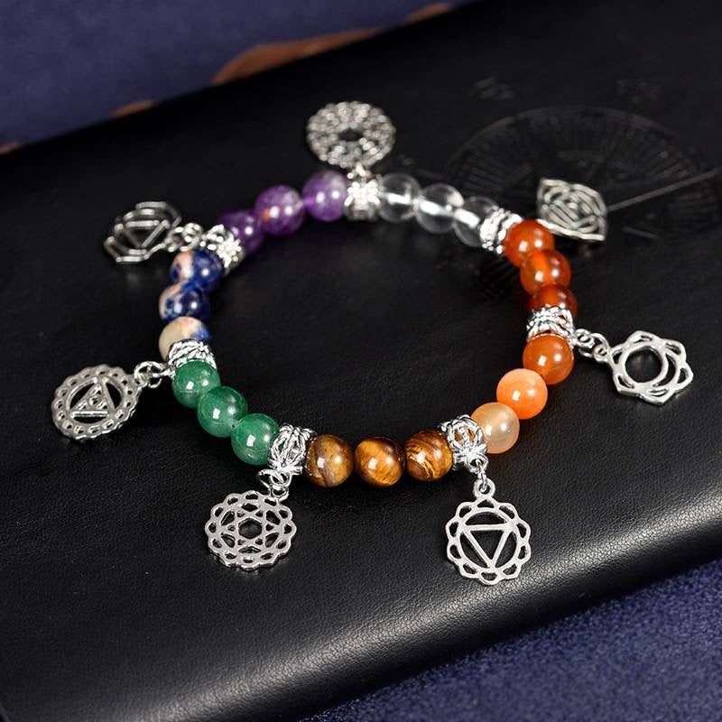 BuddhaChakra 7 Chakra Energy Crystal Chakra Bracelet