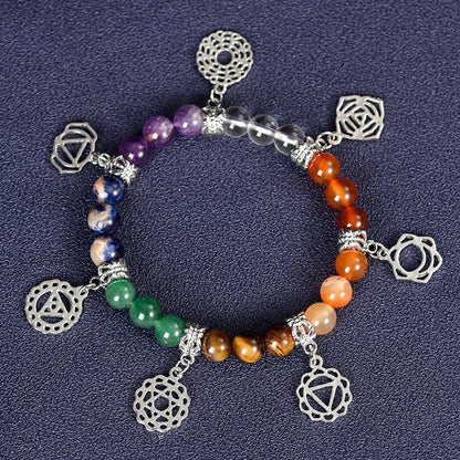 BuddhaChakra 7 Chakra Energy Crystal Chakra Bracelet