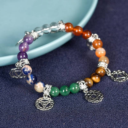 BuddhaChakra 7 Chakra Energy Crystal Chakra Bracelet