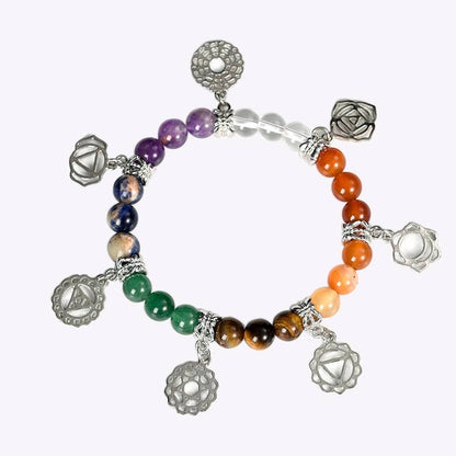 BuddhaChakra 7 Chakra Energy Crystal Chakra Bracelet