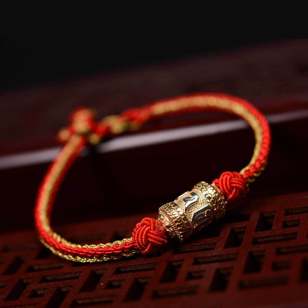 BuddhaChakra Tibetan Mantra Bracelet - Luck & Protection