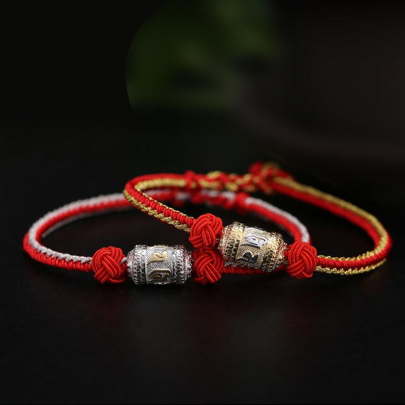 BuddhaChakra Tibetan Mantra Bracelet - Luck & Protection