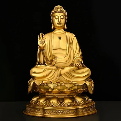 Pure Copper Feng Shui Shakyamuni Buddha Statue