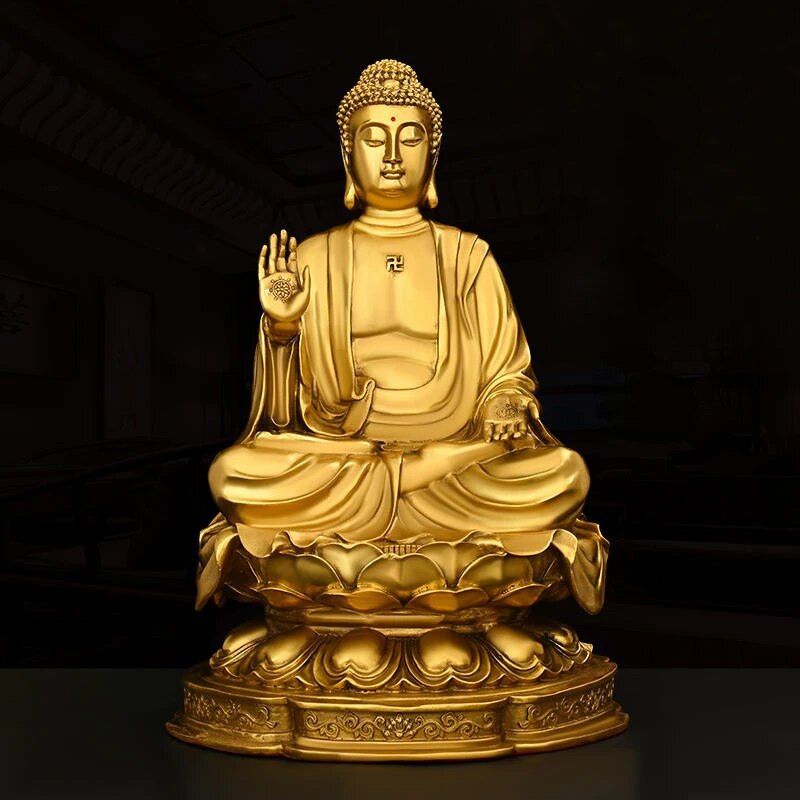 Pure Copper Feng Shui Shakyamuni Buddha Statue