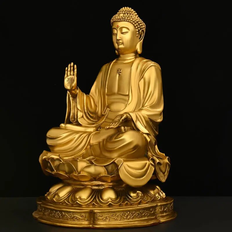 Pure Copper Feng Shui Shakyamuni Buddha Statue