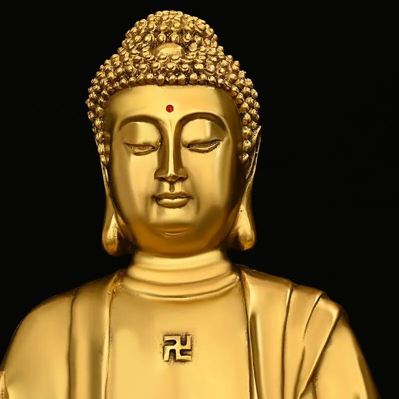 Pure Copper Feng Shui Shakyamuni Buddha Statue