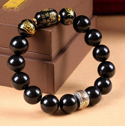 Tai Sui Fortune Guard Obsidian Protect Bracelet