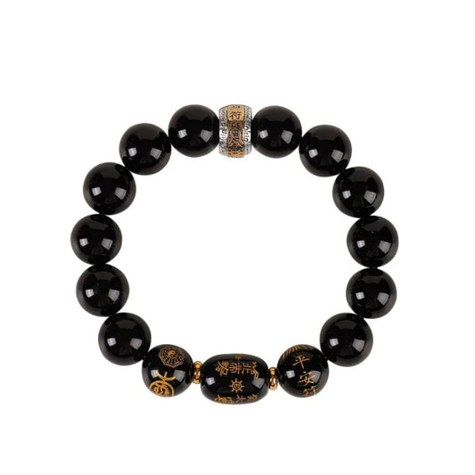 Tai Sui Fortune Guard Obsidian Protect Bracelet