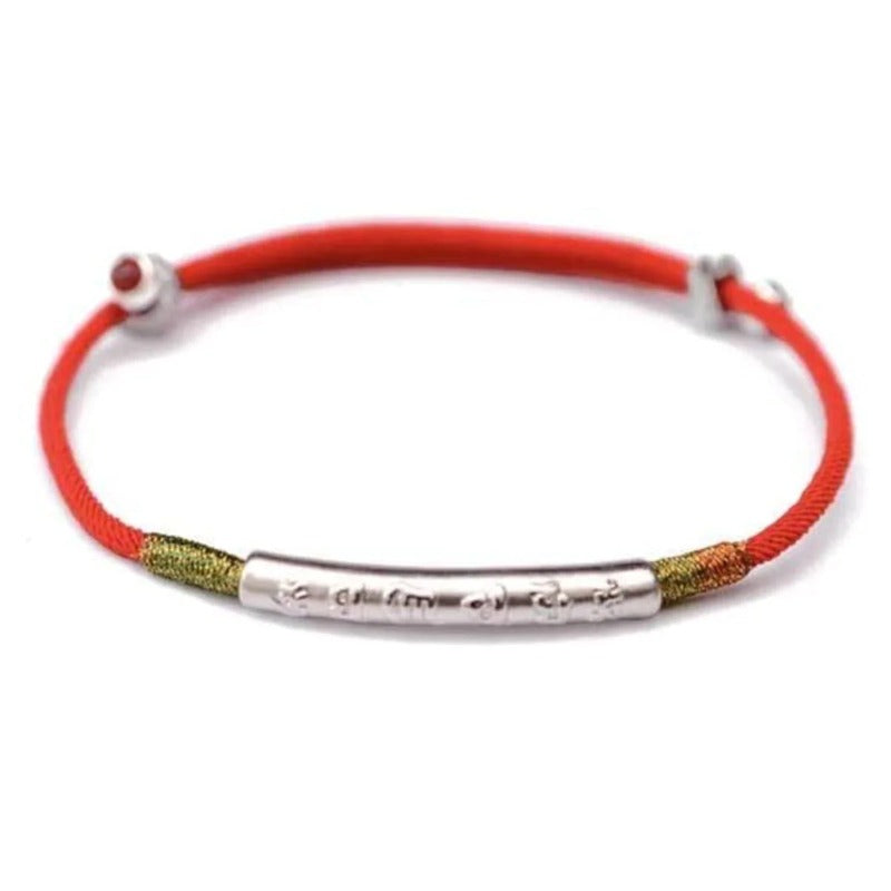 Tibetan Buddhist Mantra Lucky&Love Red String Couple Bracelet