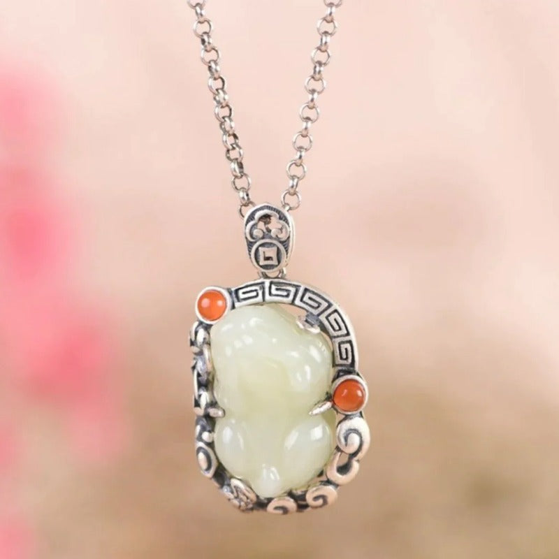 Pi Yao Prosperity Natural Jade Necklace