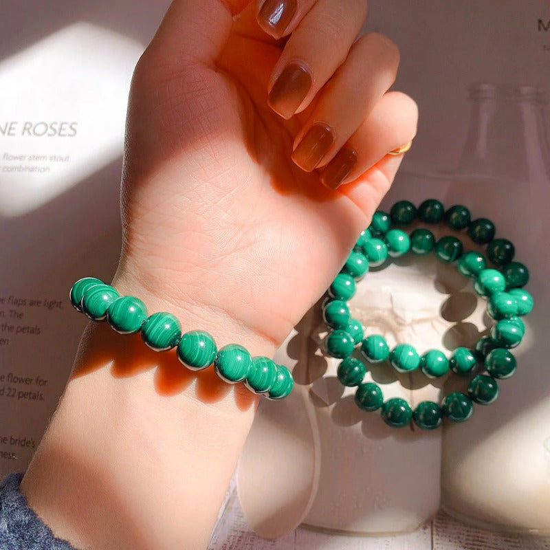 Green Malachite Bracelet - Positive & Creative