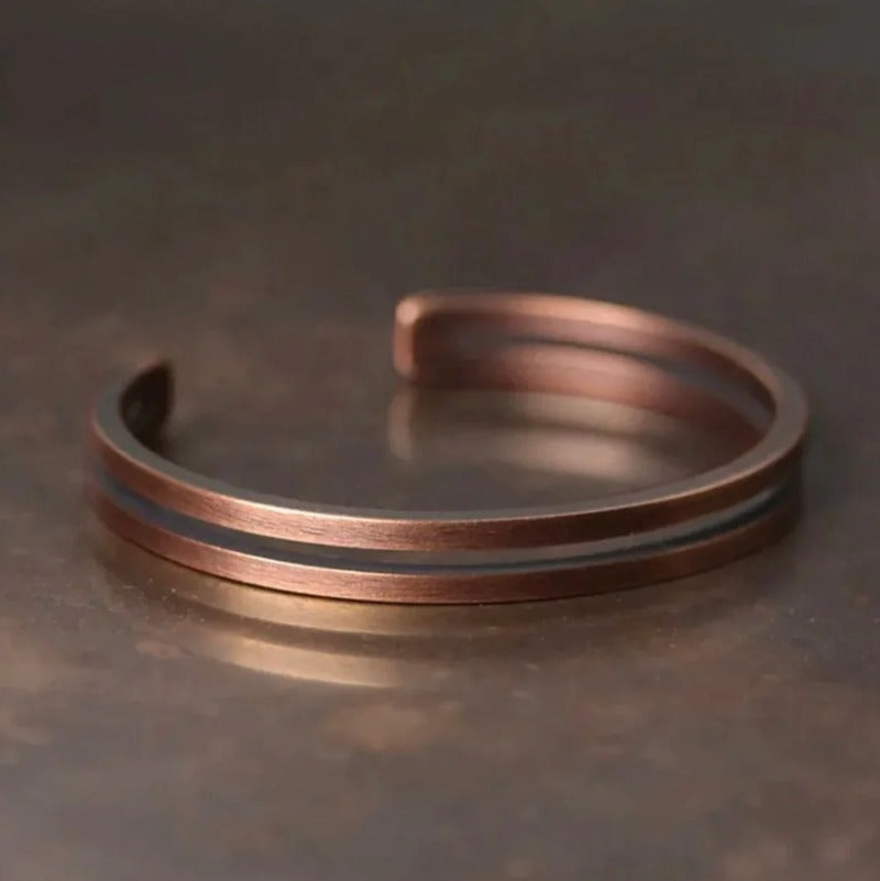 Tibetan Pure Copper Cuff Positivity Bracelet