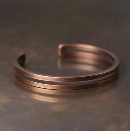 Tibetan Pure Copper Cuff Positivity Bracelet