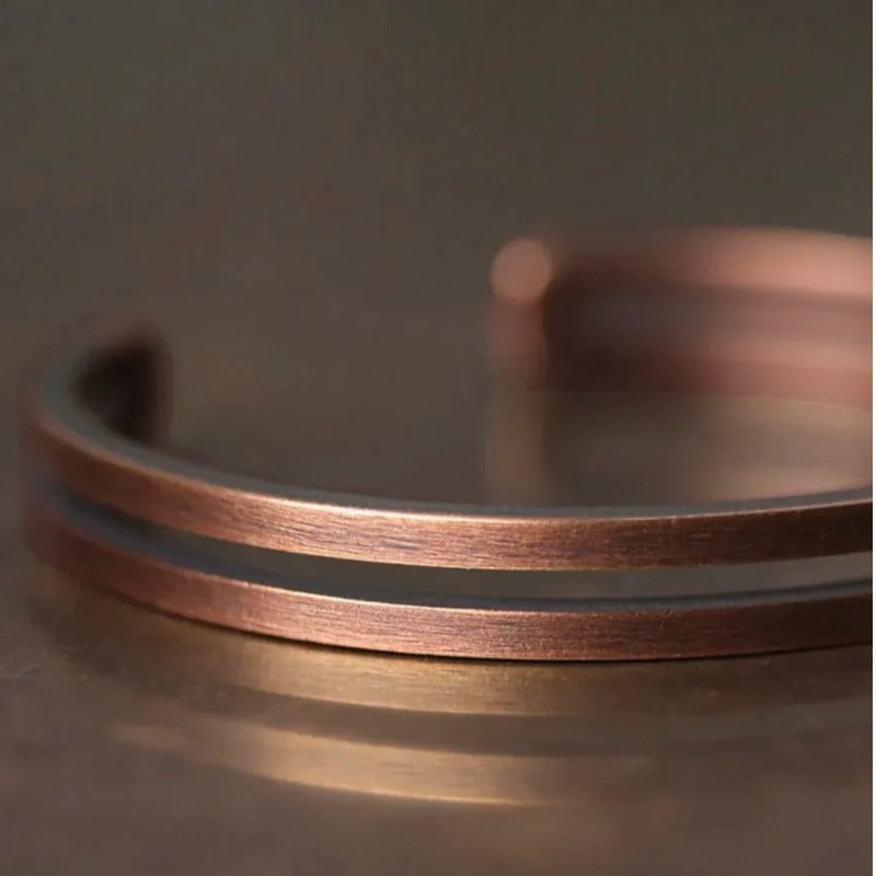 Tibetan Pure Copper Cuff Positivity Bracelet