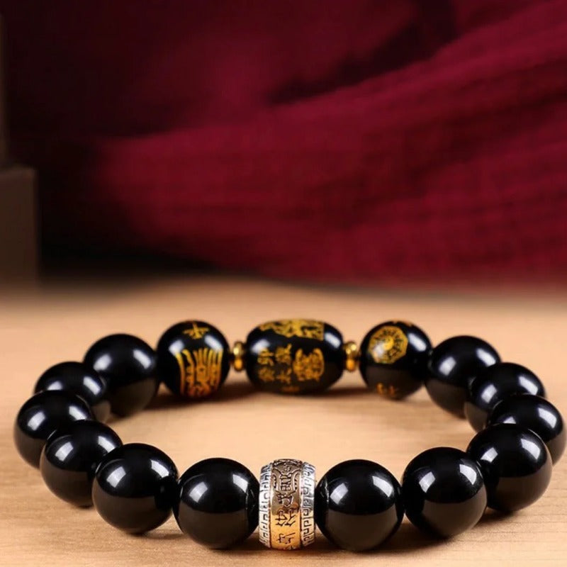 Tai Sui Fortune Guard Obsidian Protect Bracelet